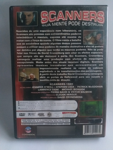 Scanners Trilogia Rarissima Dvd