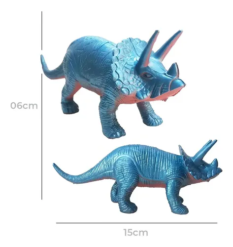 Kit 8 Dinossauros Dino World em Borracha Soft 3-6 anos: imagem 2