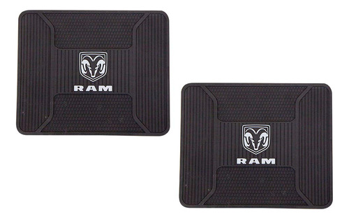 0 62r25 Ram Elite Utility Mat Logotipo Gris Par Juego 2