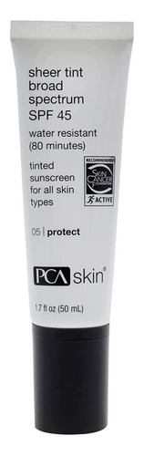 Pca Skin Sheer Tint Broad Spectrum Spf 45-protector Solar Hi