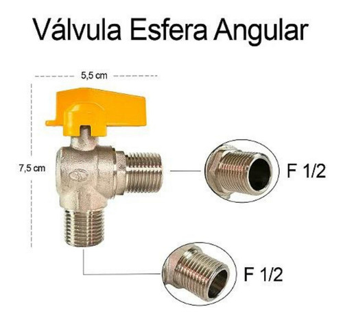 Mangueira Gás De Botijão E Gás Encanado 1,2m Grande Aço Flex