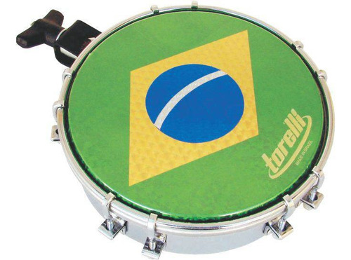 Tamborim Aco Cromado C.clamp P.brasil Torelli Tt 413