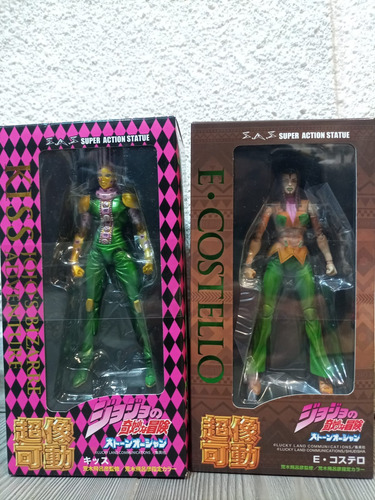 Jojos Bizarre Super Action Statue Hermes Costello Y Kiss