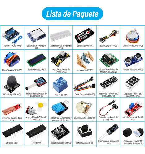 Kit Inicio Arduino Uno R3 Compatible Arduino Ide Electrónica