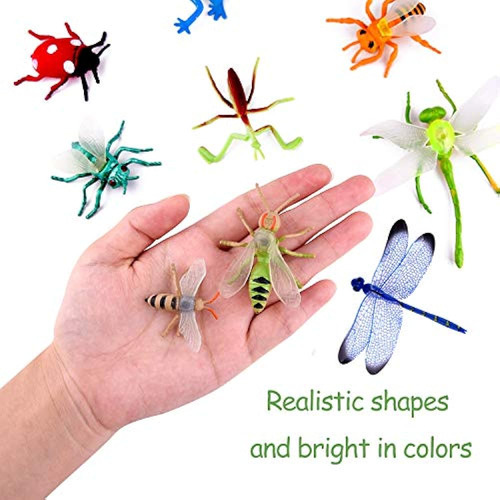 Tuparka 49 Piezas De Plástico Insectos Bichos Figura Juguete