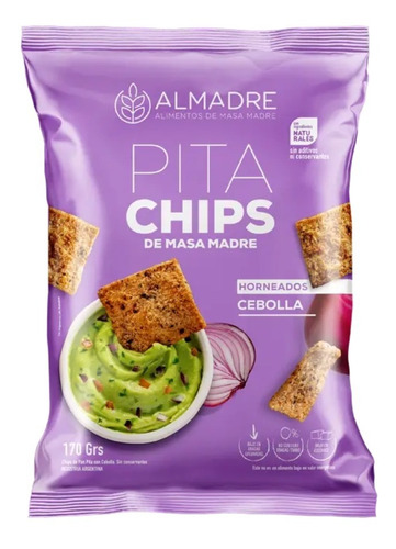 Snacks Pita Chips Cebolla Almadre 170 Grs - 3 Unidades