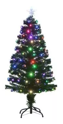 Luxo Criptografado Fibra Óptica Árvore De Natal Led Colorido