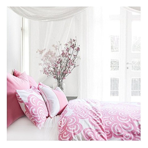 Oilo Twin Modern Berries Duvet, Petalo Rosa