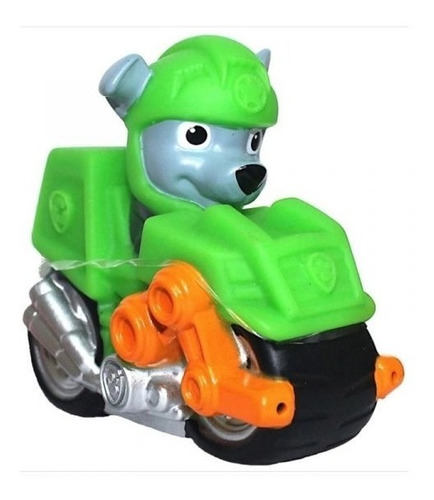 Paw Patrol Rocky Moto Pups / Figura Para Agua Hora Del Baño