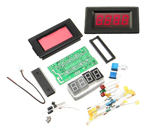 Kit Amperímetro Digital Com Ci Icl7107, Com 4 Dígitos