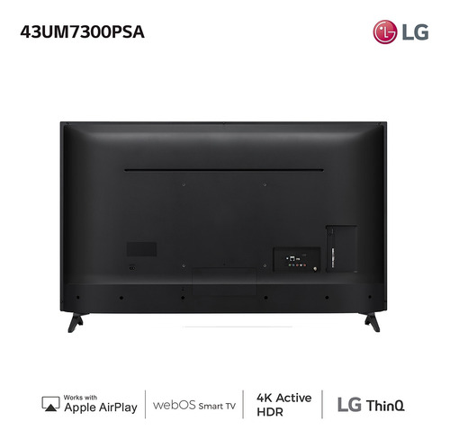 Smart Tv LG 43` Uhd 4k Led Modelo 43um7100 Wifi Netflix Amv