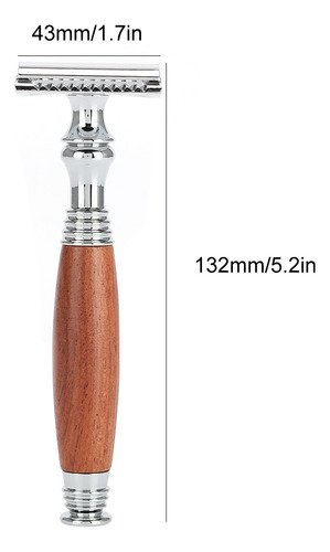 Manual De Hoja Doble De Madera De Estilo Clásico Con Mango D