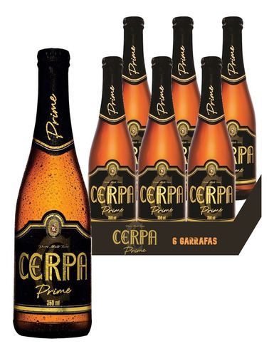 Cerveja Cerpa Prime Long Neck 350ml 6 Garrafas