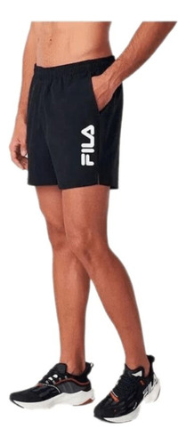 Short Fila Training Hombre 5   Negro-blanco - Menpi