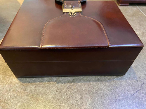 Imagen 5 de 7 de Estuche Original Rolex Presidente De Cuero Y Madera