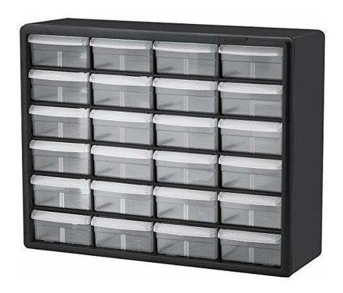 Caja Organizadora 24 Cajones Plástico 20x6x16 Negro