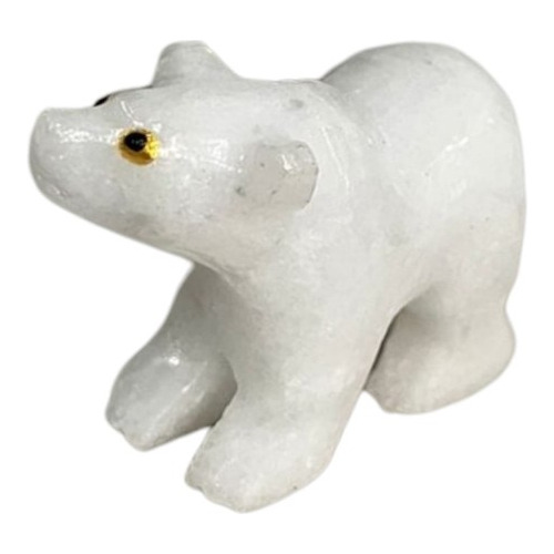 Pedra Natural Ornamentais Decorativas Urso 5,5 Cm