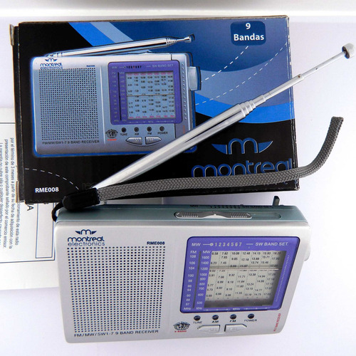 Radio Portatil 9 Bandas Montreal A Pila Mlr006 Envio Gratis