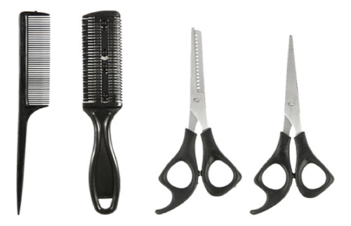 Tesoura Para Corte Cabelo Barba Profissional Com 4 Peças