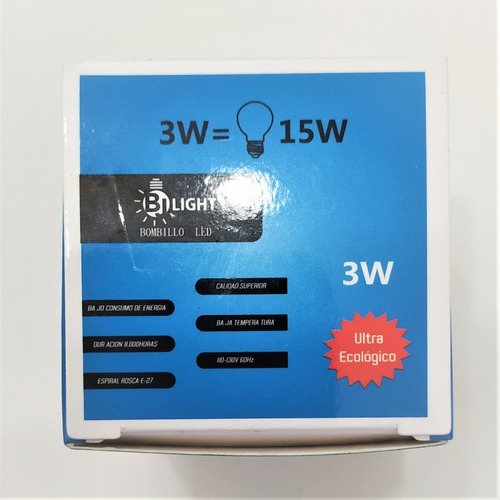 Pack - Bombillo Led Dicroico - Mr16 -3w, Luz Blanca Frio
