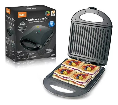 Sandwichera Electrica Tipo Grill Tostador Y Plancha Raf