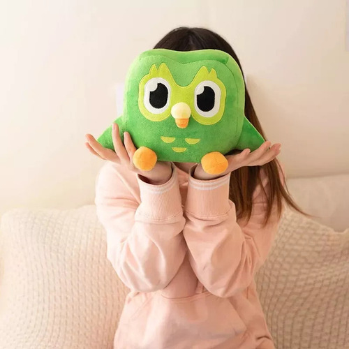Novo Duolingo Pelúcia Novo 30cm