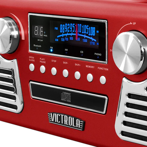 Toca Discos Para Vinilo Vitrola Retro V50-200 Bt Cd Am/fm