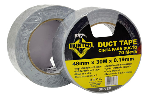 Teipe Plomo Gris Tirro Duct Tape Hunter