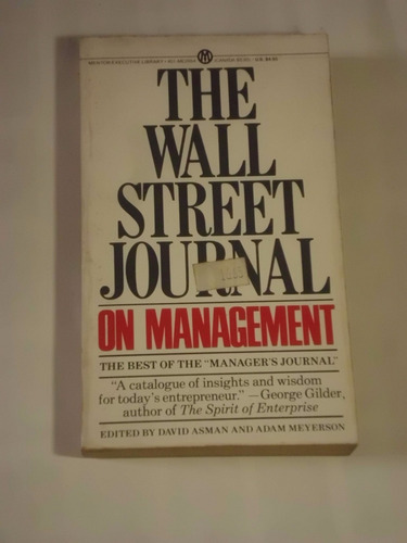 Livro The Wall Street Journal - On Management - Em Inglês