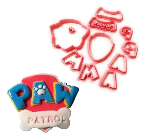 Genrico T3d Cookie Cutters Paw Inspirado En Patrol Kit 11pcs