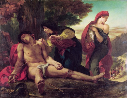 Lienzo Tela, Eugene Delacroix, San Sebastián 70x91cm