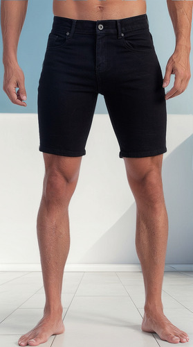 Bermuda Mezclilla Stretch Hombre Opps Jeans Premium