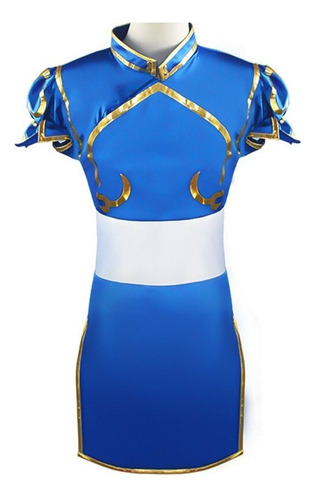 Juego Street Fighter Chun-li Cosplay Disfraz Chun Li Peluca