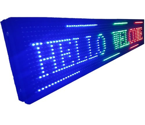 Cartel Led Programable Multicolor Movimiento 1 Metro