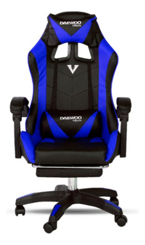 Silla Gamer Daewoo Rifle Blue Dw-sgb002na 180kg 360º Altura Regulable Con Ruedas