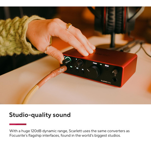 Focusrite Scarlett Solo Studio 4th Gen Usb Interface Bundle