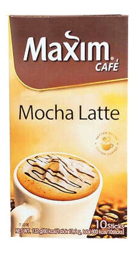 Café Pronto Solúvel Maxim Coreano Mocha Latte 10 Sachês