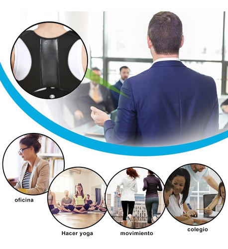 Imagen 8 de 8 de Faja Correctora Postural Chaleco Ajustable