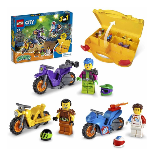 Lego City Stuntz 66707 - 3 Set En 1 Mas Caja Amarilla Gratis