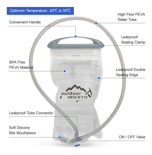 . Bolsa De Hidión A Prueba De Fugas De 1,5 L For Ciclismo,