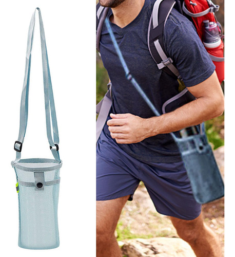 Bolsa Portadora De Botella De Agua, Funda Para Azul Claro