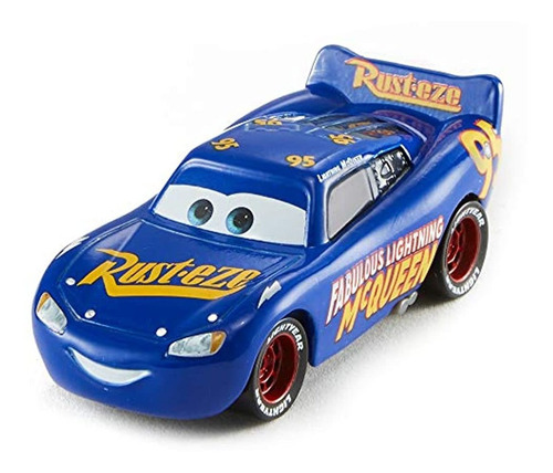 Vehículo Fabuloso De Rayo Mcqueen Color Azul