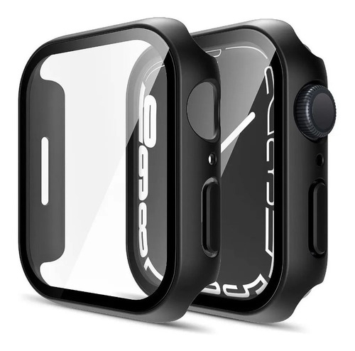Imagen 8 de 10 de Funda Con Templado 360 Para Apple Watch 41 44 45mm Protector