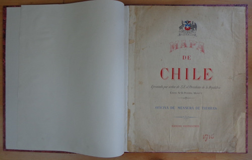 Atlas Chile Pedro Montt Mensura Tierras 1910 
