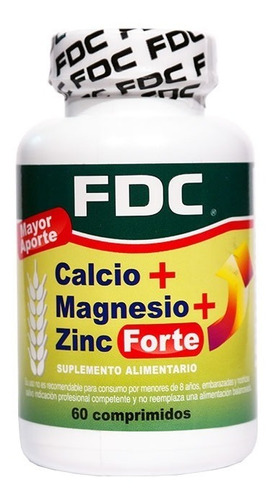 Calcio + Magnesio + Zinc Forte 60cap. Agronewen.