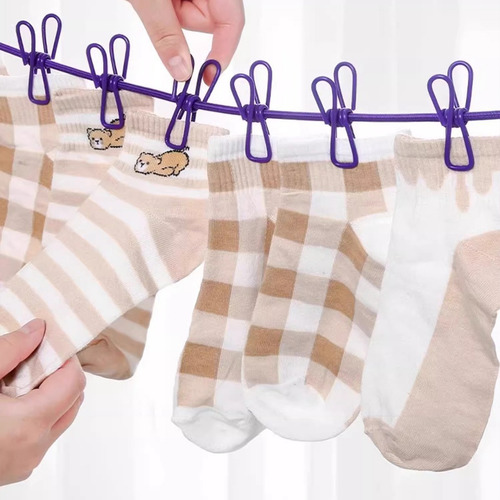 Tendedero A Prueba De Viento Cuerda Retráctil Para Violeta
