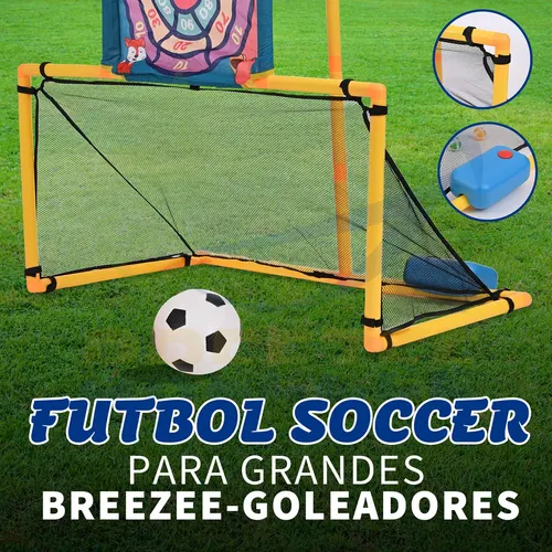 Ldnesd Portería De Fútbol 2 En 1 Con Canasta De Baloncesto Para Niño, Juguete Multideportivo Para Interior Y Exterior, Regalo Infantil Ideal | Meses sin interés