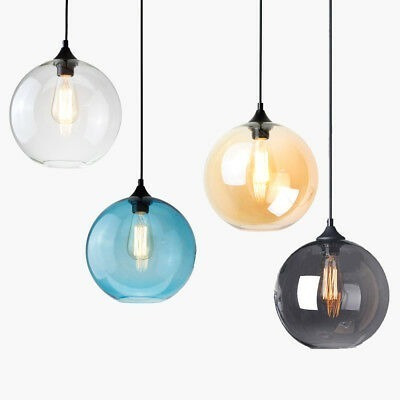 Imagen 3 de 6 de Lámpara Colgante De Cristal Esférica 40cm Don Led Colores