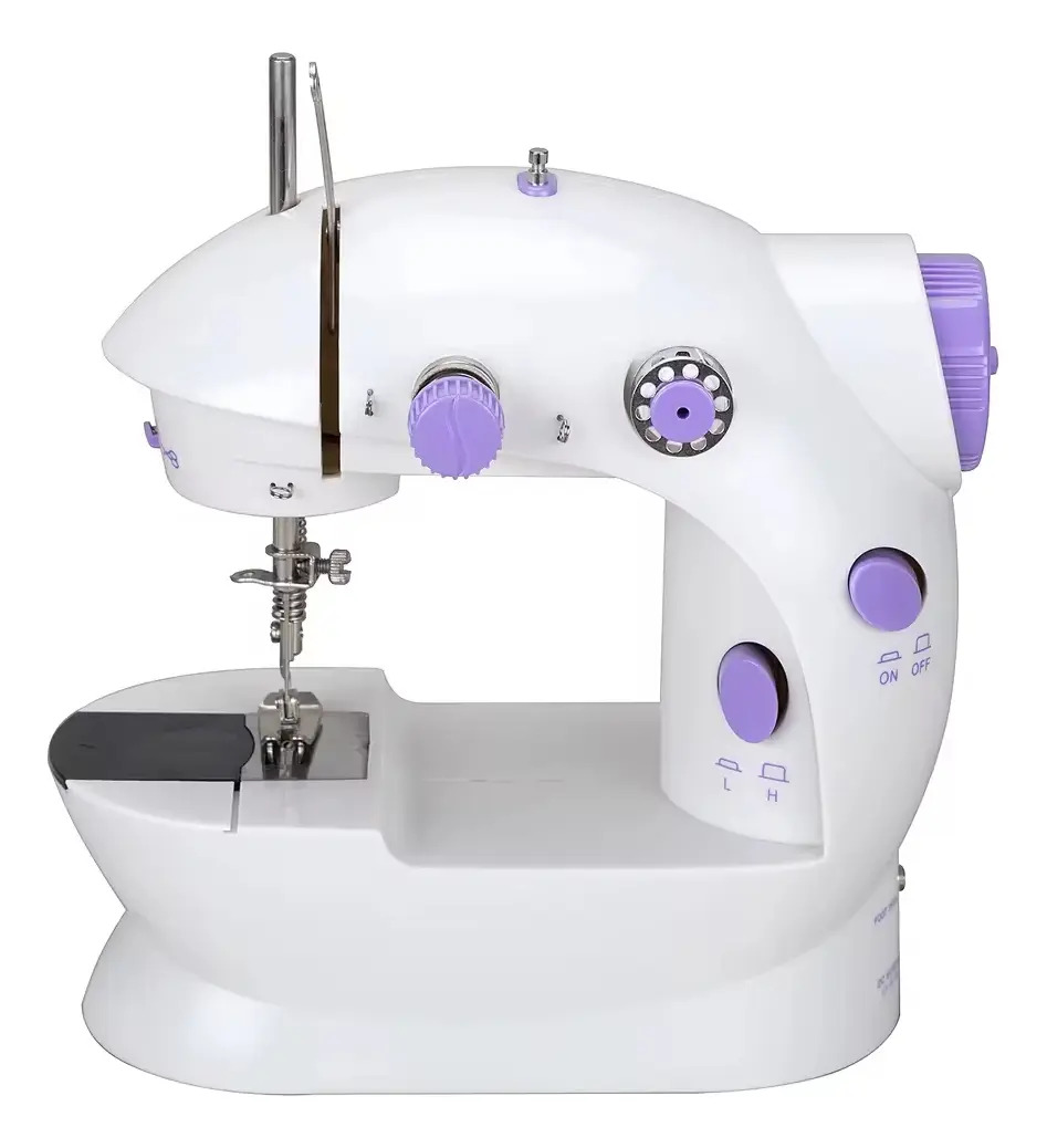 Mini Máquina De Costura Reta Com Luz Epsilon Eps-sm205 Portátil Branca