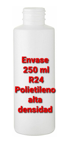 50 Envases  Botella P/gel,crema,shampoo  250ml C/tapa